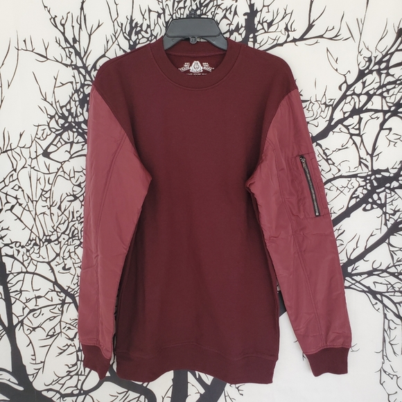 AMERICAN RAG Burgundy Sweater Sweatshirt Pull Over - Picture 7 of 8